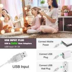 BOTC Hollywood Spiegellampen - 10 Led Spiegellampen Met 3 Lichtmodi En 10 Dimfunctie Voor Make-upspiegel - LUB90101 -Cosmetica Promotiewinkel 1200x1200 724