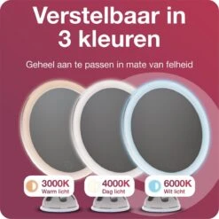 Innovision Make Up Spiegel Met Verlichting En Zuignap - 360° Verstelbaar - 10x Vergroot -Cosmetica Promotiewinkel 1200x1200 761