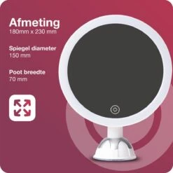 Innovision Make Up Spiegel Met Verlichting En Zuignap - 360° Verstelbaar - 10x Vergroot -Cosmetica Promotiewinkel 1200x1200 762