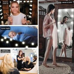 Gadgy Hollywood Spiegel Met Verlichting – Spiegel Met Licht - 10 LED Lampen - Dimbaar (SPIEGEL NIET INBEGREPEN) -Cosmetica Promotiewinkel 1200x1200 813