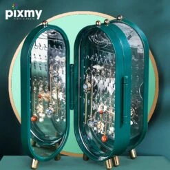 PIXMY® - Groen - Sieradenhouder - Oorbellenrekje - Sieradenrekje - Sieraden Organizer - Sieraden Doos - Sieraden Opbergen -Cosmetica Promotiewinkel 1200x1200 838