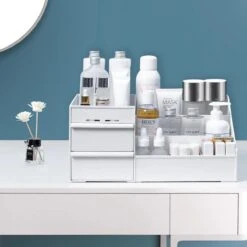 Make-up Organizer - Cosmetica Opbergdoos - Sieraden Bakje - Dames - Wit - Opmaken -Cosmetica Promotiewinkel 1200x1200 852