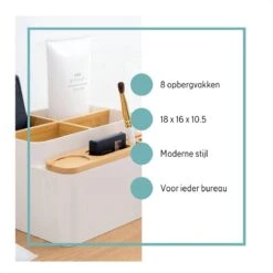 LYVION Make-up En Bureau Organizer - Kunststof En Bamboe 14 LYVION Make-up En Bureau Organizer - Kunststof En Bamboe -Cosmetica Promotiewinkel 1200x1200 866