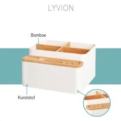 LYVION Make-up En Bureau Organizer - Kunststof En Bamboe 15 LYVION Make-up En Bureau Organizer - Kunststof En Bamboe -Cosmetica Promotiewinkel 1200x1200 867
