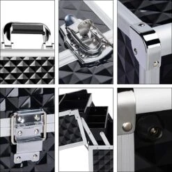 Make-upkoffer, Kapperskoffer, Cosmeticakoffer, Lege Nagelkoffer, Multikoffer, Afsluitbaar Voor Nageldesign/massageolie/fotoapparatuur, 34,7 X 22,2 X 25 Cm HMTM-YAHEE-411176 -Cosmetica Promotiewinkel 1200x1200 921