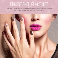 Lovae Cosmetics Gellak - 6-delige Set - Gel Nagellak - Dark Nude - Gellac - 8ML -Cosmetica Promotiewinkel 1200x1200 983