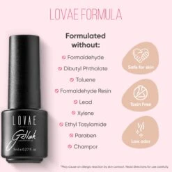 Lovae Cosmetics Gellak - 6-delige Set - Gel Nagellak - Dark Nude - Gellac - 8ML -Cosmetica Promotiewinkel 1200x1200 986
