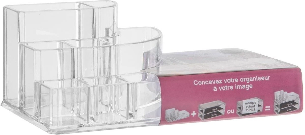 Five® Make Up Organiser Transparant - Transparant - Sorteervakken 6 Five® Make Up Organiser Transparant - Transparant - Sorteervakken - Afbeelding 4