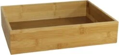 Gerim - Kast/lade Sorteer Organizer Bamboe Hout Bakje 32 X 24 X 7 Cm -Cosmetica Promotiewinkel 1200x552