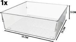 Waal® Lade Organizer (set Van 13 Bakjes) - Lade Verdeler - Keuken - Kantoor - Make-up - Bureau - Transparant -Cosmetica Promotiewinkel 1200x667 1