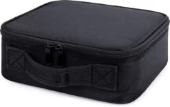 Merkloos Make-up Koffer - Cosmetica - Visagie Opbergtas - Beauty Organizer Met Verstelbare Vakken - 34x23x8CM - Zwart -Cosmetica Promotiewinkel 1200x754 6