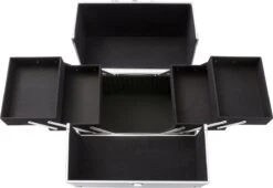 AREBOS Cosmetica Koffer - Beauty Case - Cosmetica Trolley - 15 L - Zilber -Cosmetica Promotiewinkel 1200x826