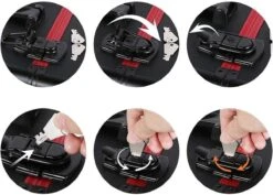 Make-upkoffer, Kapperskoffer, Cosmeticakoffer, Lege Nagelkoffer, Multikoffer, Afsluitbaar Voor Nageldesign/massageolie/fotoapparatuur, 34,7 X 22,2 X 25 Cm , Volledig Zwart HM-YAHEE-411233 -Cosmetica Promotiewinkel 1200x859 1