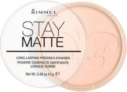 Rimmel London Rimmel - Stay Matte Matte Pressed Powder 14 G 002 Pink Blossom - 21 Rimmel London Rimmel - Stay Matte Matte Pressed Powder 14 G 002 Pink Blossom - -Cosmetica Promotiewinkel 1200x873