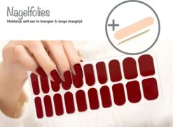 Nagellak - Nagels - Nagelvijl - Nagelstickers - 20 Nagel Folies - Nagel Folie - Nagellak Set - Nagelfolie - Nailwraps - Roze - Roze Nagellak