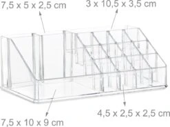 Relaxdays Make-up Organizer - Tweedelig - Cosmetica Opbergdoos - Transparant 27 Relaxdays Make-up Organizer - Tweedelig - Cosmetica Opbergdoos - Transparant -Cosmetica Promotiewinkel 1200x892 1