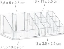 Relaxdays Make-up Organizer - Tweedelig - Cosmetica Opbergdoos - Transparant 28 Relaxdays Make-up Organizer - Tweedelig - Cosmetica Opbergdoos - Transparant -Cosmetica Promotiewinkel 1200x918