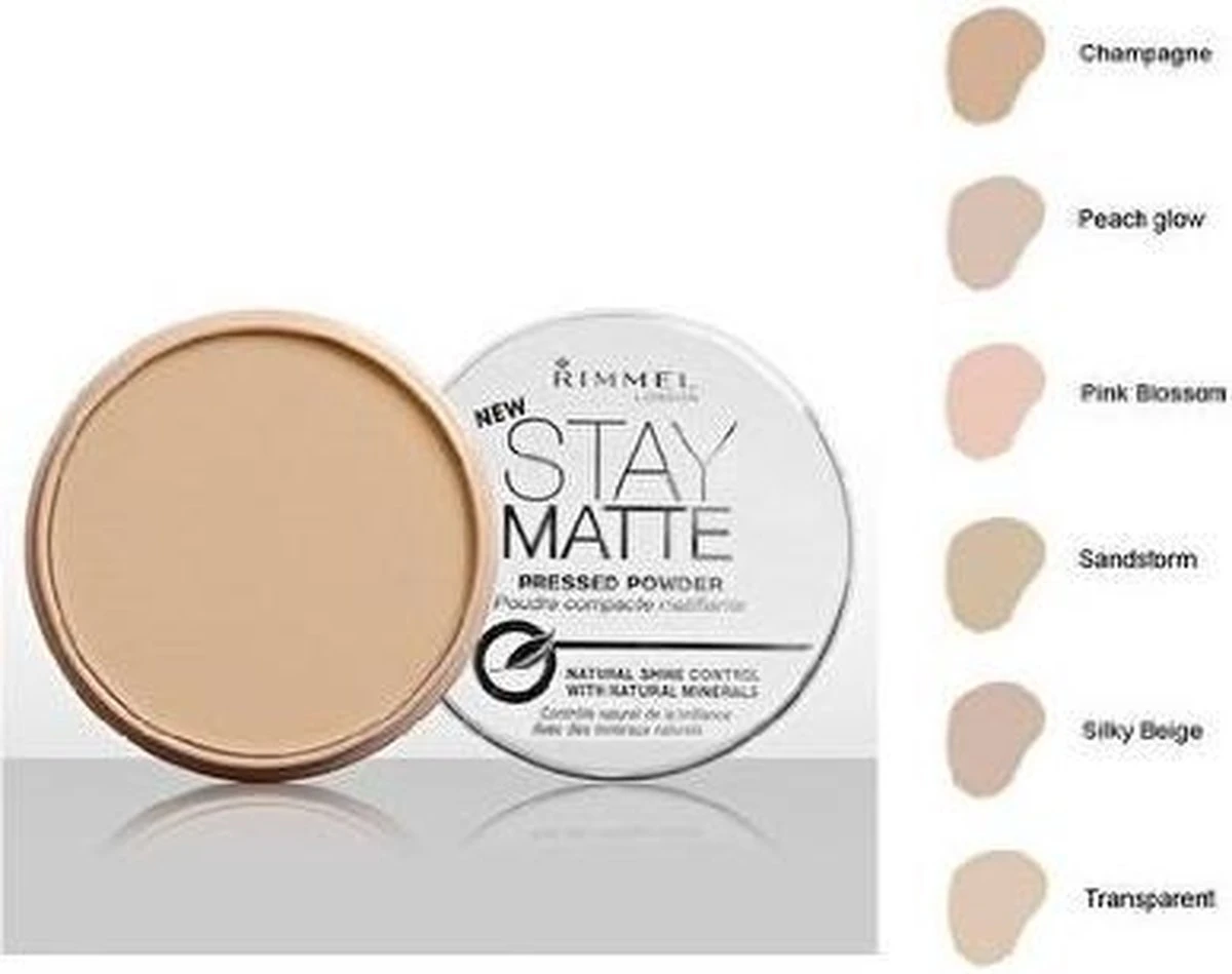 Rimmel London Rimmel - Stay Matte Matte Pressed Powder 14 G 002 Pink Blossom - 9 Rimmel London Rimmel - Stay Matte Matte Pressed Powder 14 G 002 Pink Blossom - - Afbeelding 7