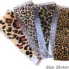 Merkloos EPIN | Panter Print Nagel Stickers | Nagel Folie | 4 Verschillende Panter Print Vellen | Exclusief Lijm | 4 Vel | 20x4 CM