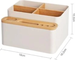 LYVION Make-up En Bureau Organizer - Kunststof En Bamboe 16 LYVION Make-up En Bureau Organizer - Kunststof En Bamboe -Cosmetica Promotiewinkel 1200x963 2