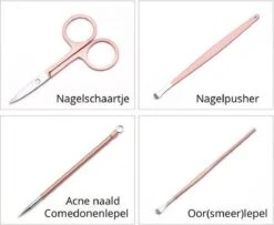 Professionele 16-in-1 Manicure / Pedicure Set In Rose Gold In Luxe Opbergdoosje | Nagelgarnituur 16 Stuks Roségoud / Goud | Nagelknipper Nageltang Ingegroeide Teennagel Manicureset Pedicureset | Nagelschaar Nagelschaartje Nageltang Nagelknipper -Cosmetica Promotiewinkel 1200x986