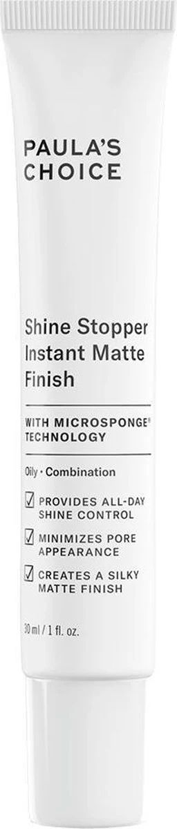 Paula's Choice Shine Stopper - Matteert Een Glimmende Huid - Vette Huid - 30 Ml 3 Paula's Choice Shine Stopper - Matteert Een Glimmende Huid - Vette Huid - 30 Ml