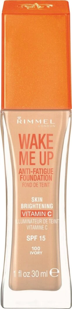 Rimmel London Rimmel - Wake Me Up Foundation With Vitamine C - Ivory -Cosmetica Promotiewinkel 283x1200 2