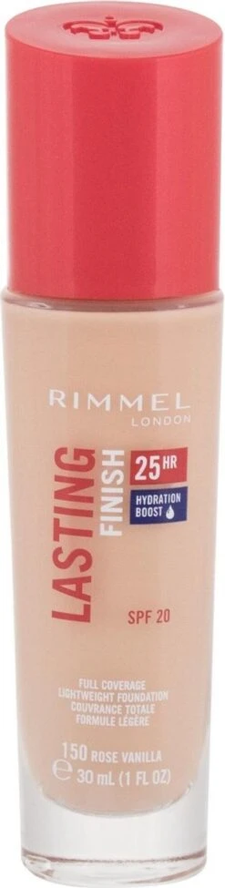 Rimmel London Lasting Finish Foundation - 150 Rose Vanilla -Cosmetica Promotiewinkel 304x1200 4