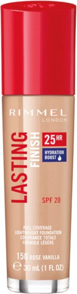 Rimmel London Lasting Finish Foundation - 150 Rose Vanilla -Cosmetica Promotiewinkel 316x1200