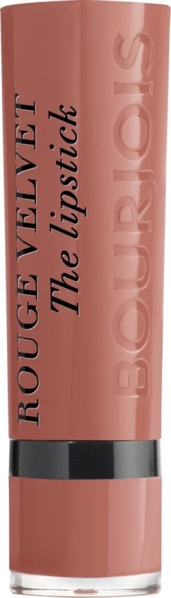 Bourjois Rouge Velvet The Lipstick Lippenstift - 15 Peach Tatin -Cosmetica Promotiewinkel 343x1200 1