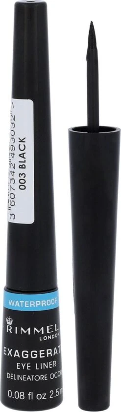 Rimmel London Rimmel Exaggerate Waterproof - Zwart - Eyeliner -Cosmetica Promotiewinkel 354x1200 1
