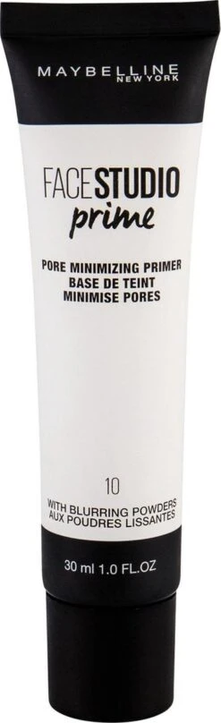 Maybelline Face Studio Prime - 10 Pore Minimizing Primer -Cosmetica Promotiewinkel 367x1200