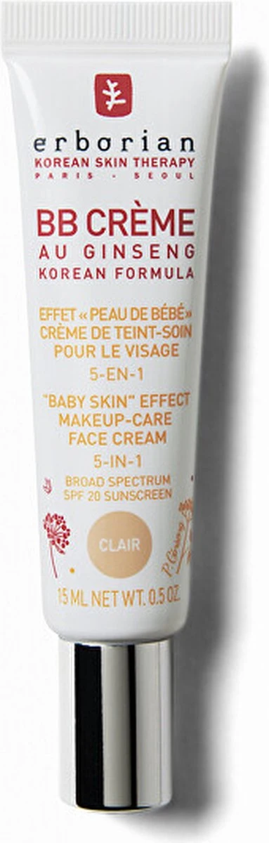 Erborian Bb Cream (bb Creme Make-up Care Face Cream) 15 Ml 7 Erborian Bb Cream (bb Creme Make-up Care Face Cream) 15 Ml - Afbeelding 5
