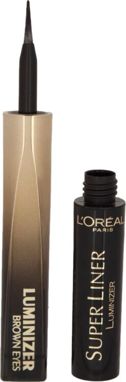 L'Oréal Paris Super Liner Luminizer Brown Eyes Eyeliner - Black Diamond -Cosmetica Promotiewinkel 395x1200