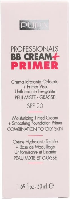 Pupa Milano BB Cream + Primer For Combination To Oily Skin - 001 Nude -Cosmetica Promotiewinkel 427x1200 1