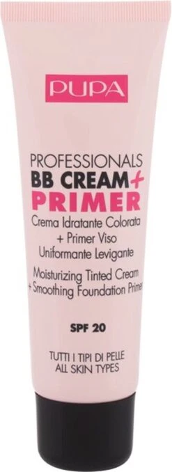 Pupa Milano Professionals BB Cream + Primer - Nude 001 -Cosmetica Promotiewinkel 437x1200 2