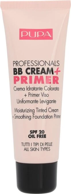 Pupa Milano Professionals BB Cream + Primer - Nude 001 -Cosmetica Promotiewinkel 438x1200 2