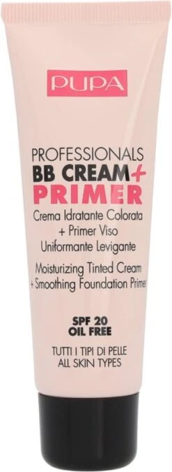Pupa Milano Professionals BB Cream + Primer - Nude 001 -Cosmetica Promotiewinkel 439x1200 4