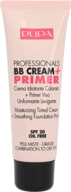 Pupa BB Cream + Primer For Combination To Oily Skin - 002 Sand -Cosmetica Promotiewinkel 443x1200 1