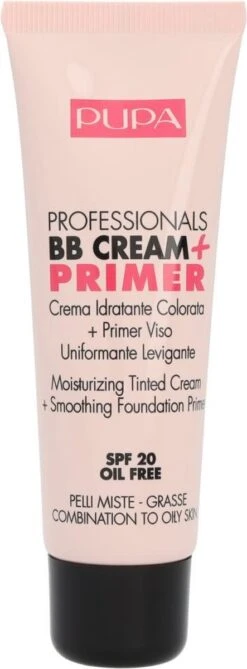 Pupa BB Cream + Primer For Combination To Oily Skin - 002 Sand -Cosmetica Promotiewinkel 443x1200 2
