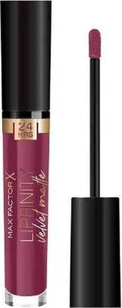 Max Factor Lipfinity Velvet Matte Lippenstift - 050 Satin Berry Rood -Cosmetica Promotiewinkel 477x1200
