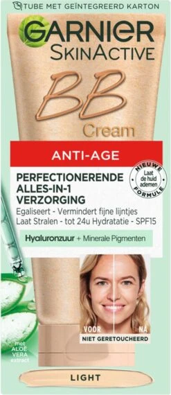 Garnier Skin Naturals BB Cream Anti Aging - 50 Ml - Light -Cosmetica Promotiewinkel 520x1200 1