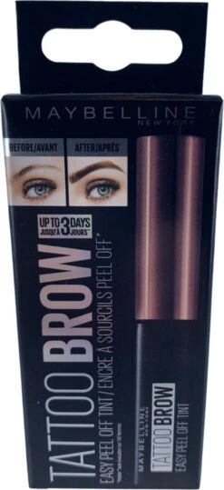 Maybelline Tattoo Brow Peel-Off Wenkbrauwgel - 3 Dark Brown - Bruin -Cosmetica Promotiewinkel 550x1200 3