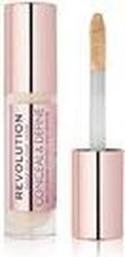 Makeup Revolution - (Conceal & Define Concealer) 3.4 Ml C3 18 Makeup Revolution - (Conceal & Define Concealer) 3.4 Ml C3 -Cosmetica Promotiewinkel 586x1200