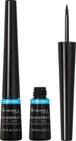 Rimmel London Rimmel Exaggerate Waterproof - Zwart - Eyeliner -Cosmetica Promotiewinkel 646x1200 1