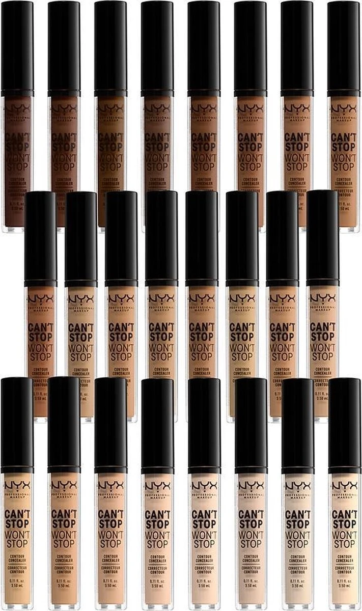 NYX Professional Makeup - Can't Stop Won't Stop Concealer - Natural 8 NYX Professional Makeup - Can't Stop Won't Stop Concealer - Natural - Afbeelding 6