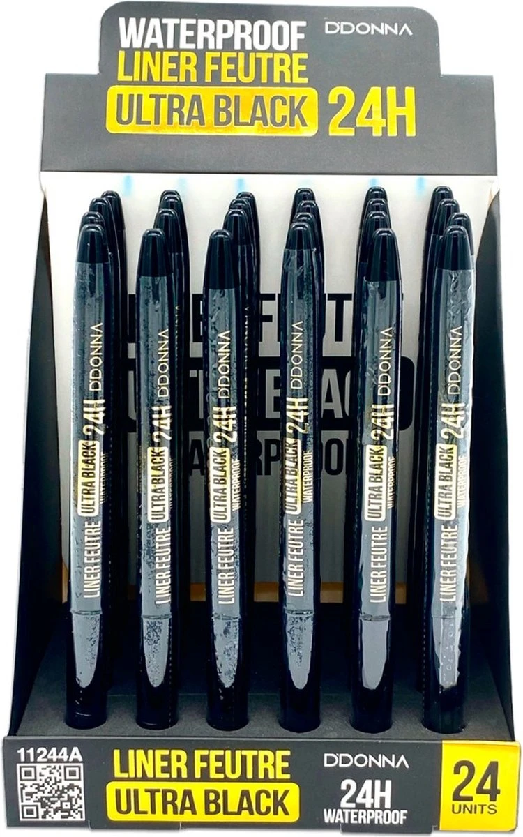 D'Donna - Eyeliner Feutre 24H - Ultra Zwart - Waterproof 4 D'Donna - Eyeliner Feutre 24H - Ultra Zwart - Waterproof - Afbeelding 2