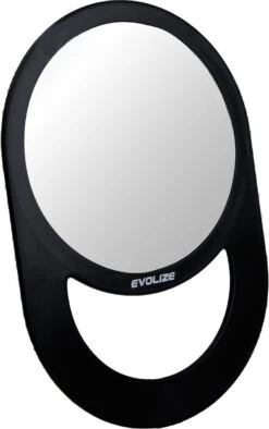 Evolize Onbreekbare Spiegel Met Handvat - Ø 16,5 Cm - Ophangbaar - Rond - Handspiegel - Kappersspiegel - Reisspiegel - Make Up - Afmeting: 28 X 19 Cm - Zwart -Cosmetica Promotiewinkel 753x1200 2