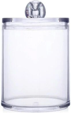 Without Lemon - Wattenstaafjes En Wattenschijfjes Houder - Dubbel Transparant Opberghouder - Opbergdoosje - Makeup Organizer - Zonder Zijopening - Met Deksel - Stapelbaar -Cosmetica Promotiewinkel 760x1200 1