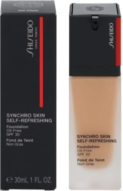 Vloeibare Foundation Synchro Skin Self-Refreshing Shiseido 350-maple (30 Ml) 11 Vloeibare Foundation Synchro Skin Self-Refreshing Shiseido 350-maple (30 Ml) -Cosmetica Promotiewinkel 775x1200 1